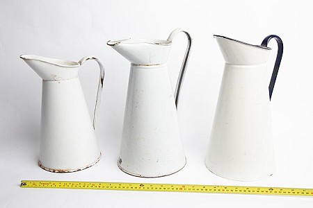 Hospital Jugs in Enamel (priced individually)